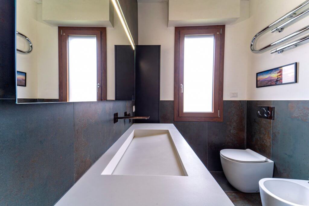 Ristrutturazione appartamento Montemurlo bagno design moderno