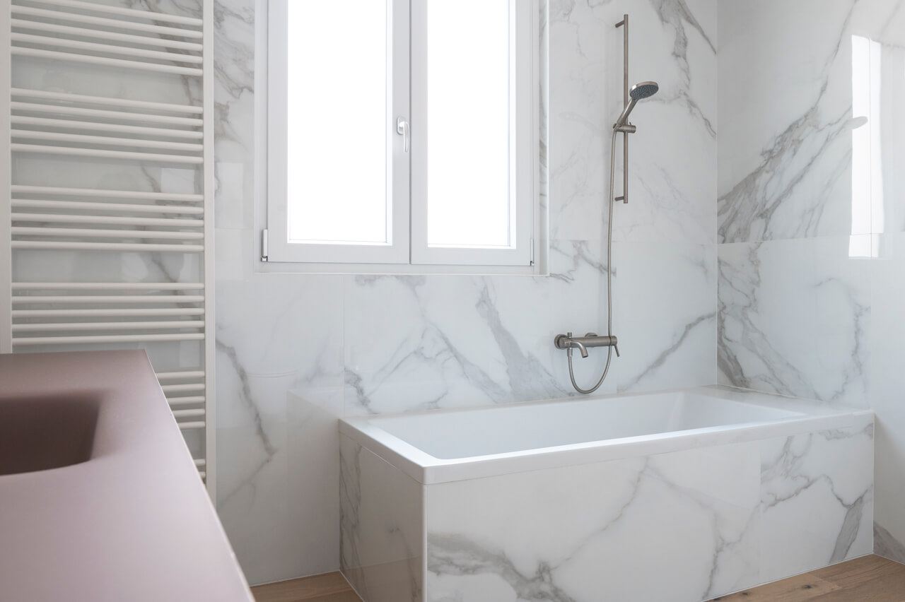 bagno con lavabo chic