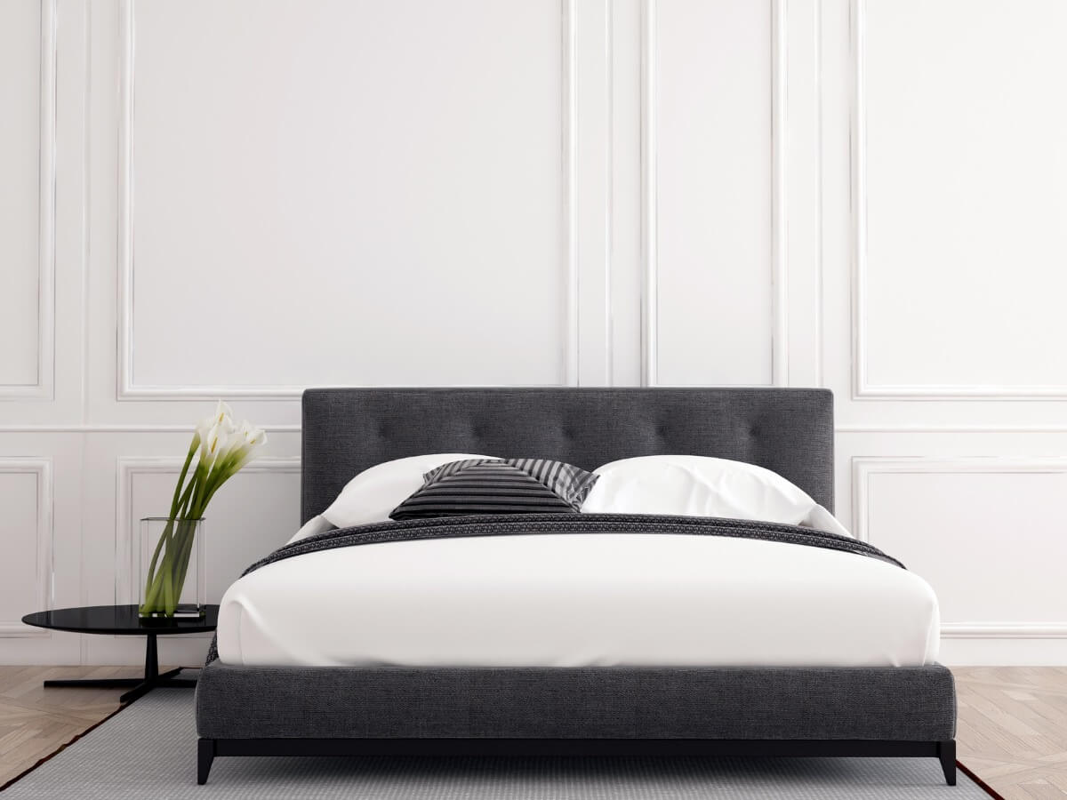 Arredare appartamento stile parigino Letto bianco e nero